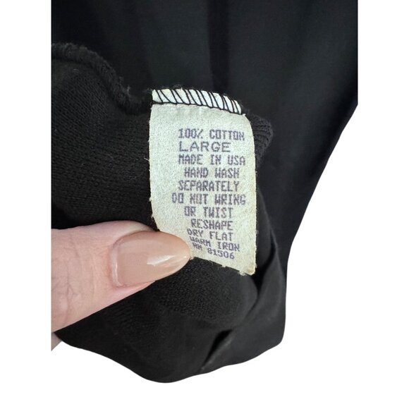 Harold's v neck sleeveless maxi knit sweater dress sz L academia prep minimalist - Picture 4 of 5